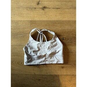 Lululemon Ivory Energy Bra Long Line Women’s Size 6 Support Unpadded